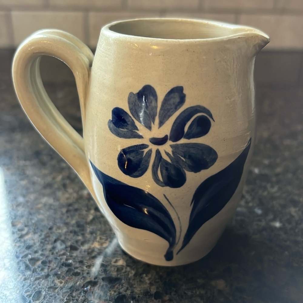 Williamsburg Pottery Salt Glazed Creamer 3.5in
